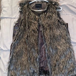 Miss London Faux Fur Vest
